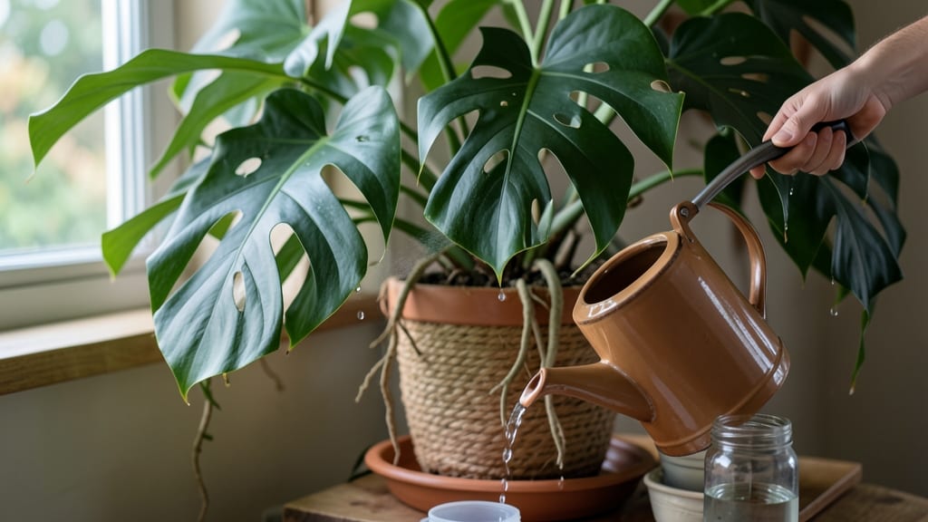 Monstera Plant Watering Guide: Exact Schedule for Thriving Leaves